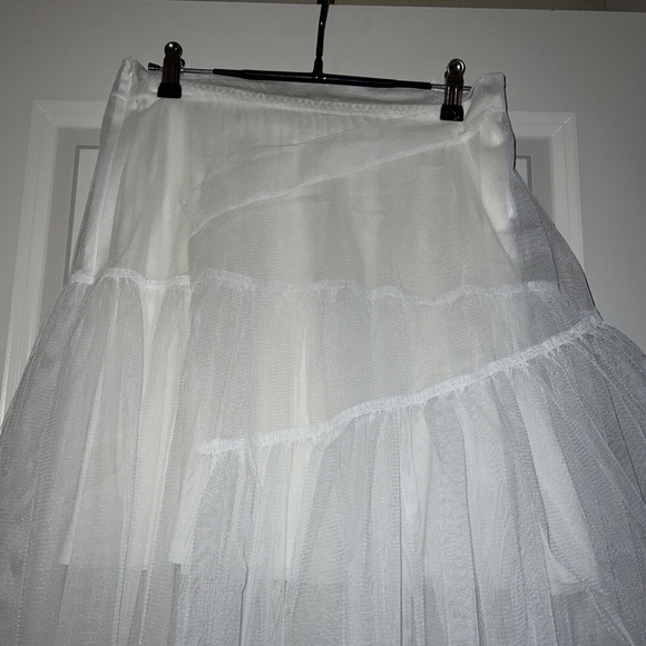 Shushu Tong Skirt UK 10 US 6 etherial Tulle Tutu midi mini combo New White - Picture 2 of 6